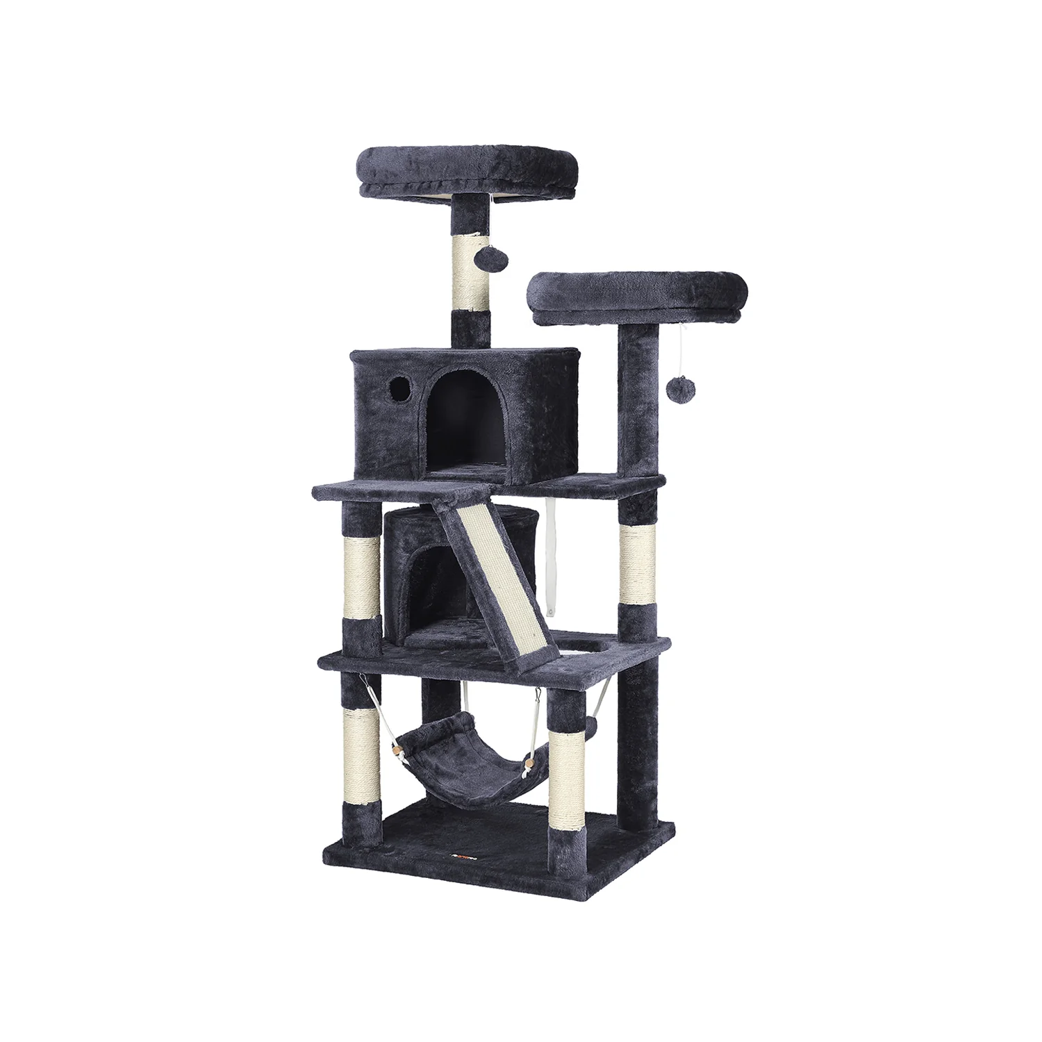 Drapak dla kota 155 cm z 2 przytulnymi jaskiniami - Image 2