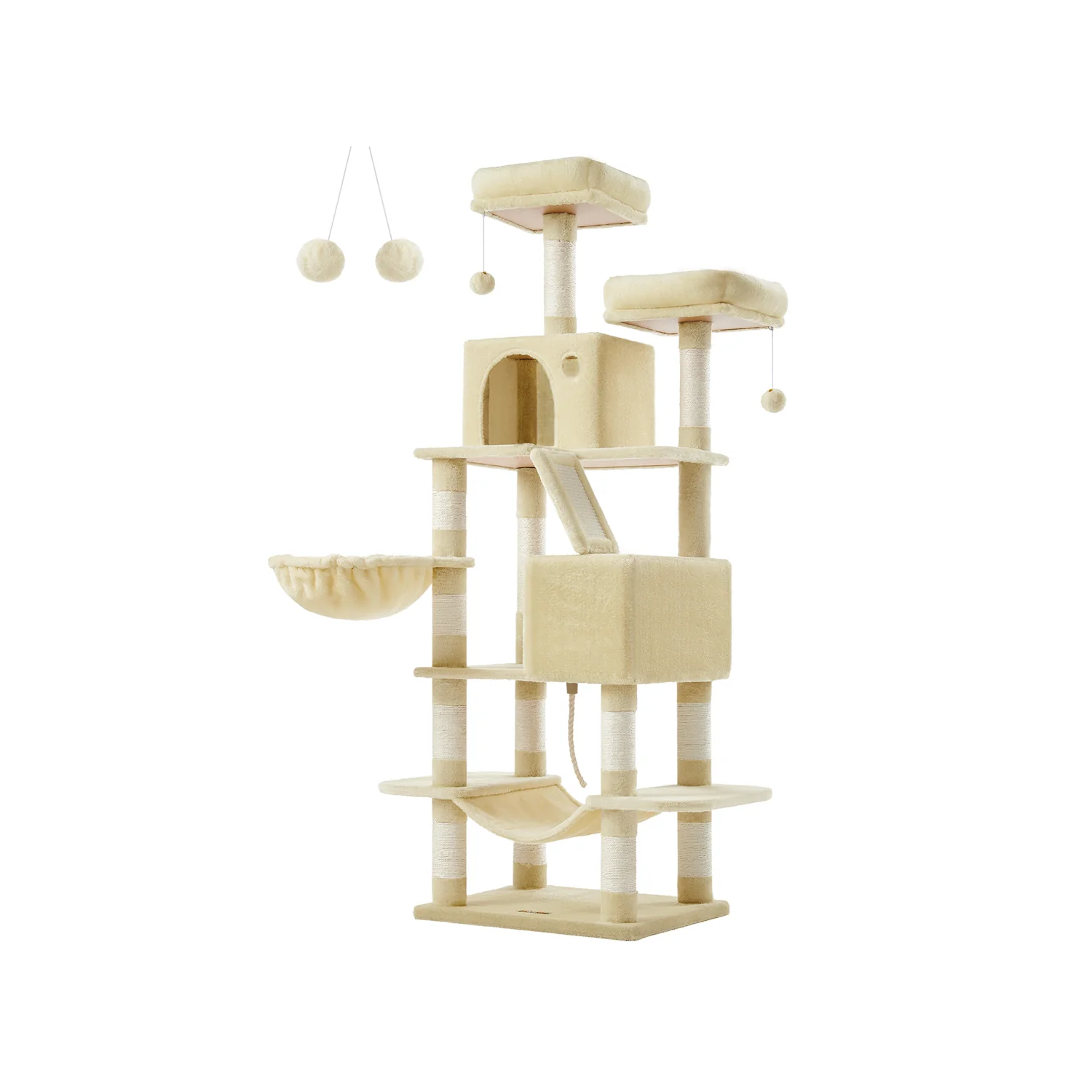 Drapak o długości 168 cm z 13 drapakami i 2 platformami - Image 3