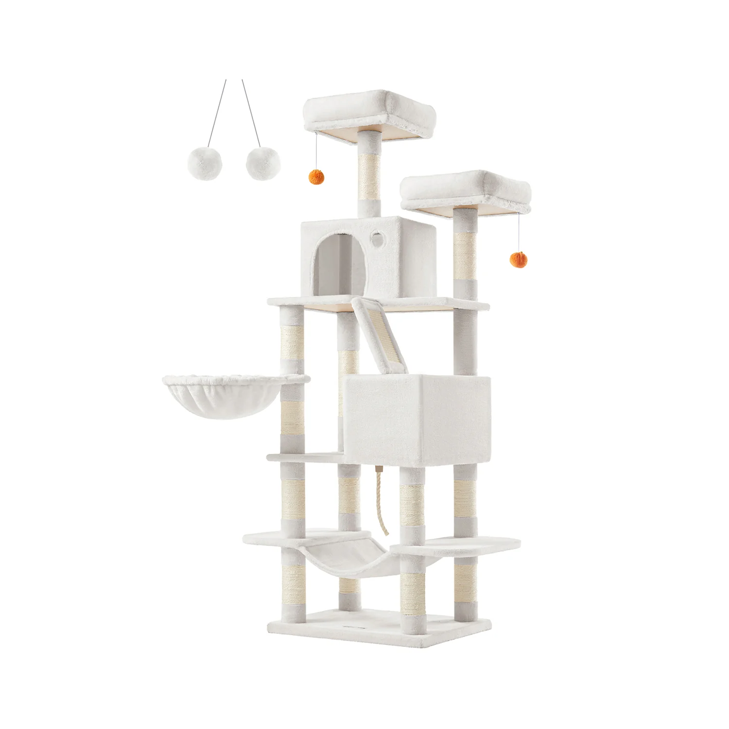 Drapak o długości 168 cm z 13 drapakami i 2 platformami - Image 5