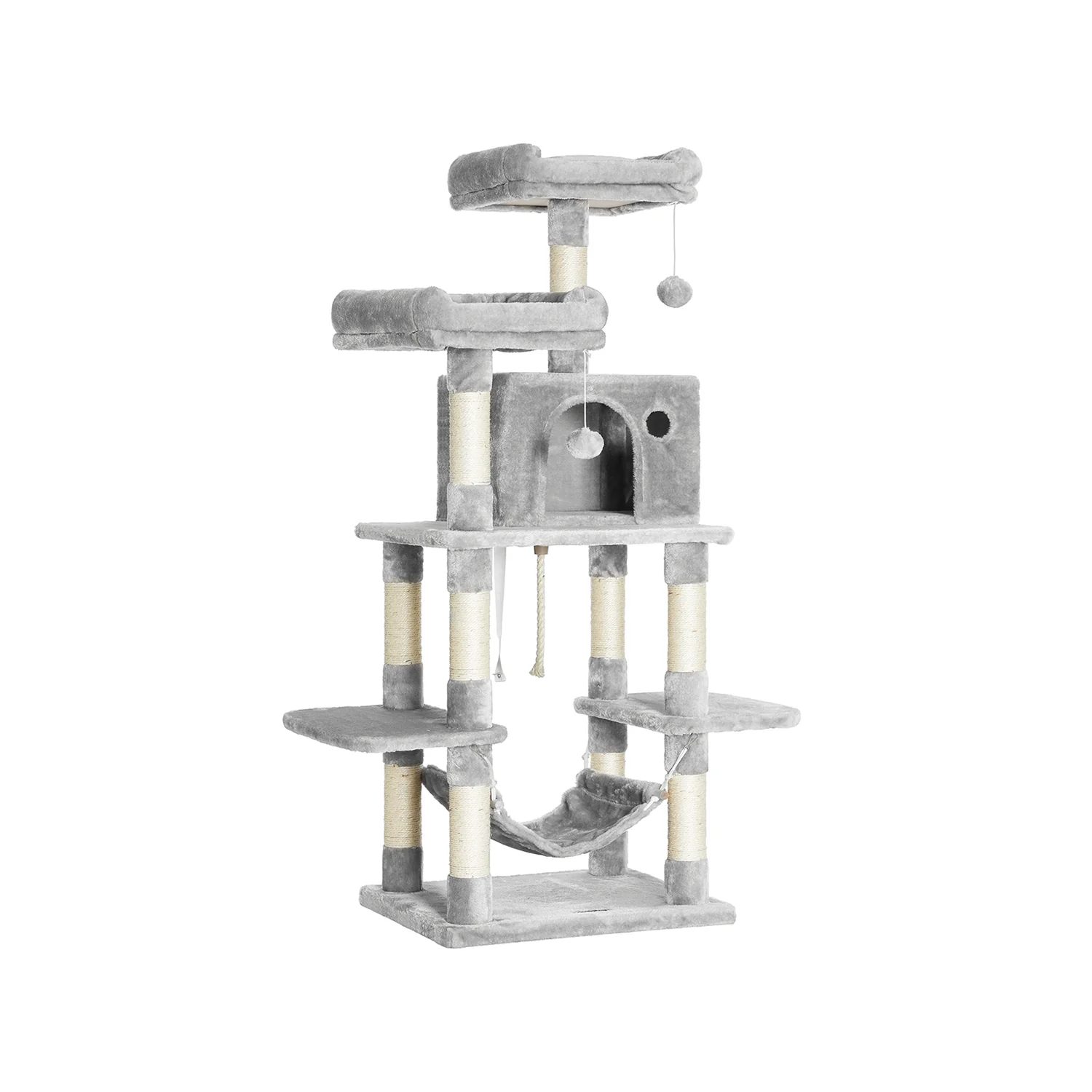Drapak z kulkami futrzanymi 150 cm - Image 2