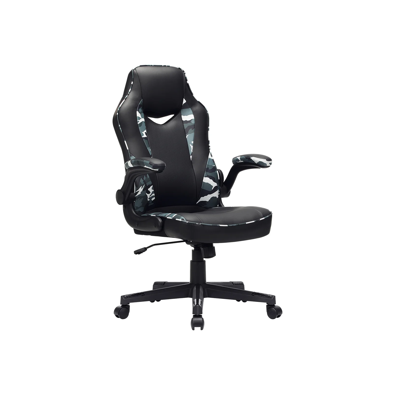 Krzesło komputerowe z regulacją wysokości, z pokryciem ze sztucznej skóry PU - Image 2