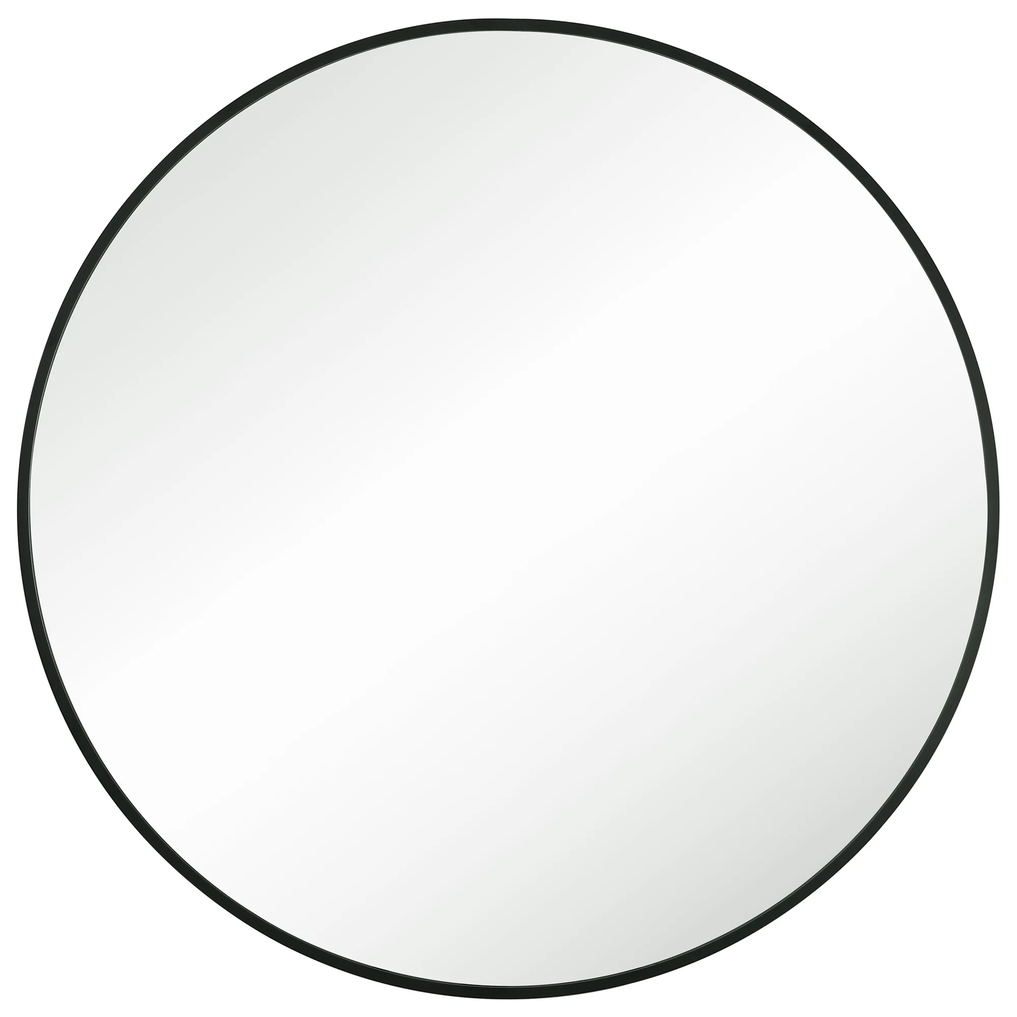 Okrągłe lustro ścienne z metalową ramą - Image 2