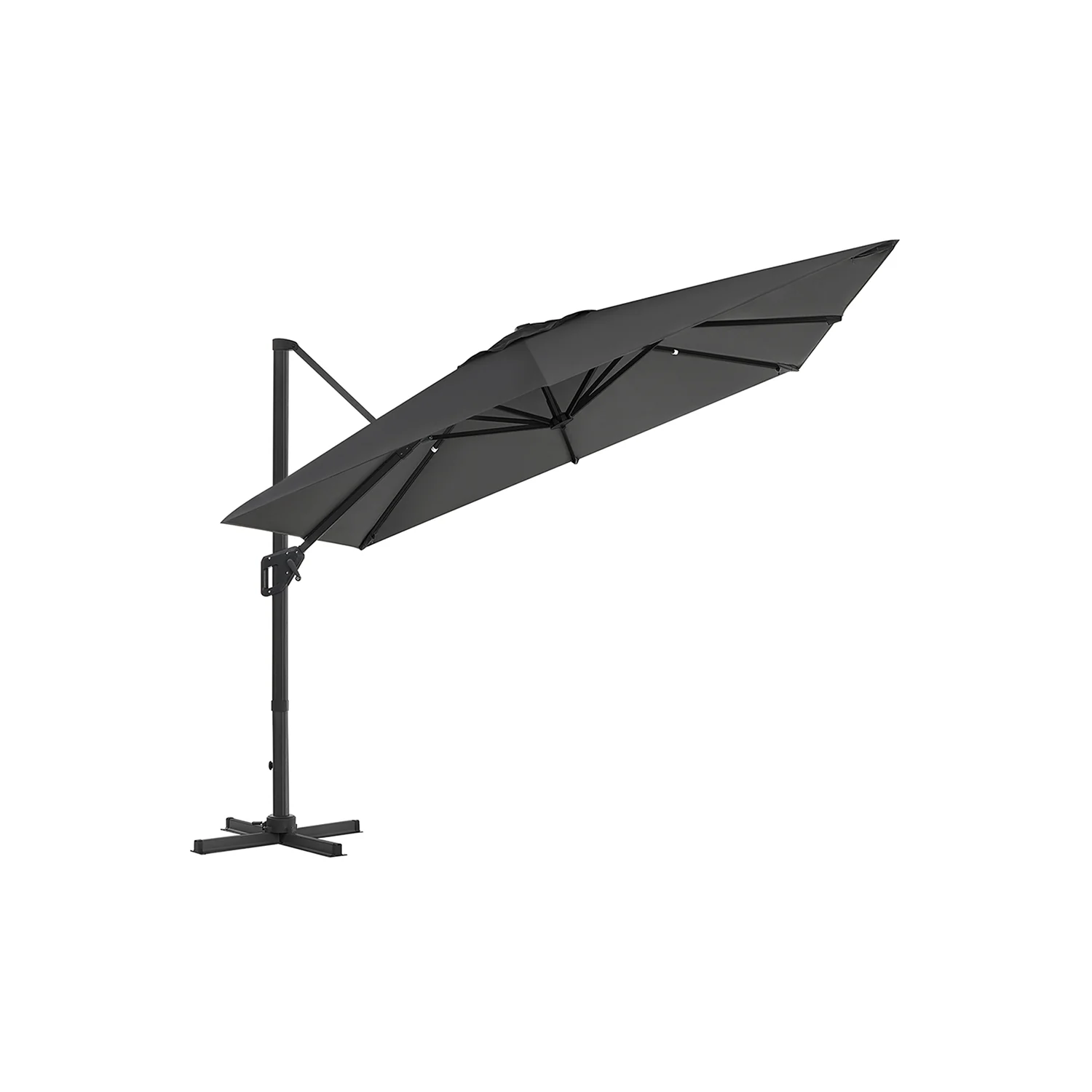 Parasol obrotowy 360° z korbą i stojakiem - Image 3