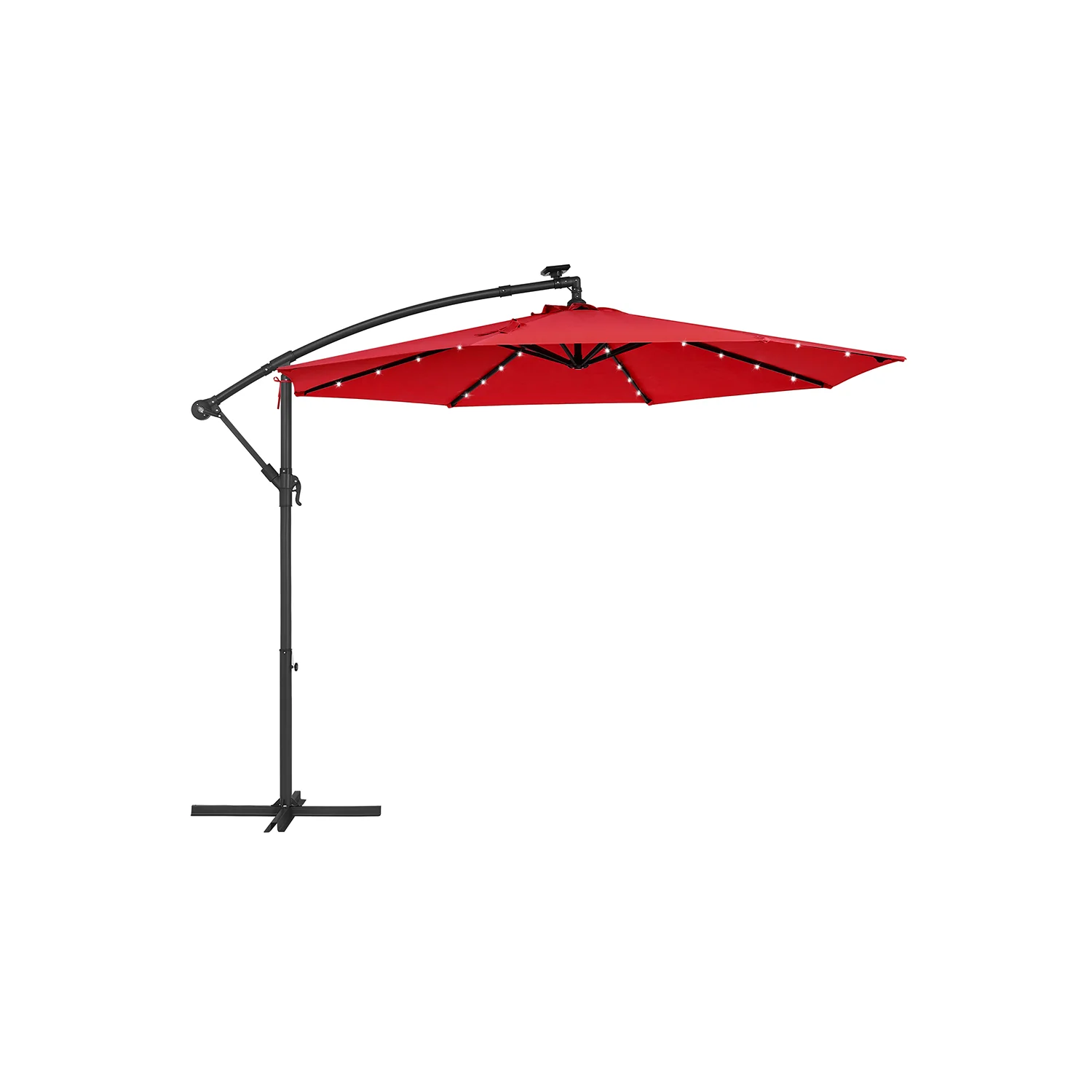 Parasol z oświetleniem solarnym LED i stojakiem - Image 2